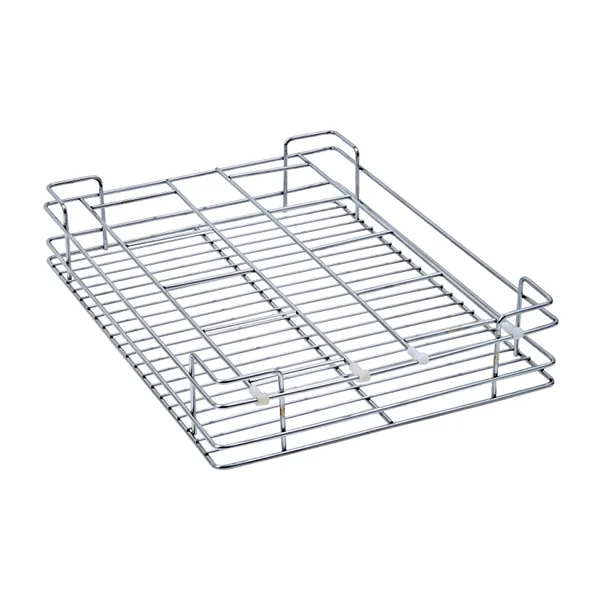 Glass Basket (4″ Height X 17″ Width X 20″ Depth) 5mm wire Stainless Steel