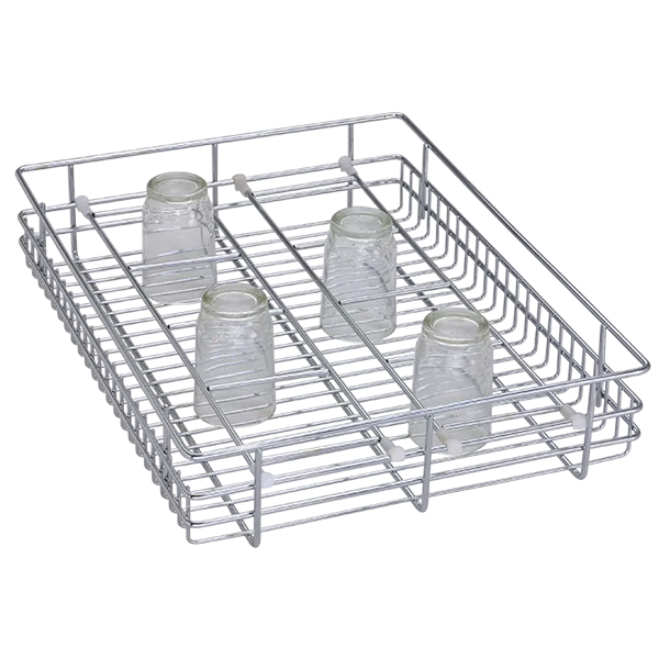 Glass Basket (4″ Height X 15″ Width X 20″ Depth) Stainless Steel