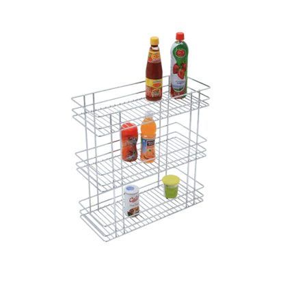 TRIPLE BASKET PULL-OUT (21″ HEIGHT X 12″ WIDTH X 20″ DEPTH) STAINLESS STEEL