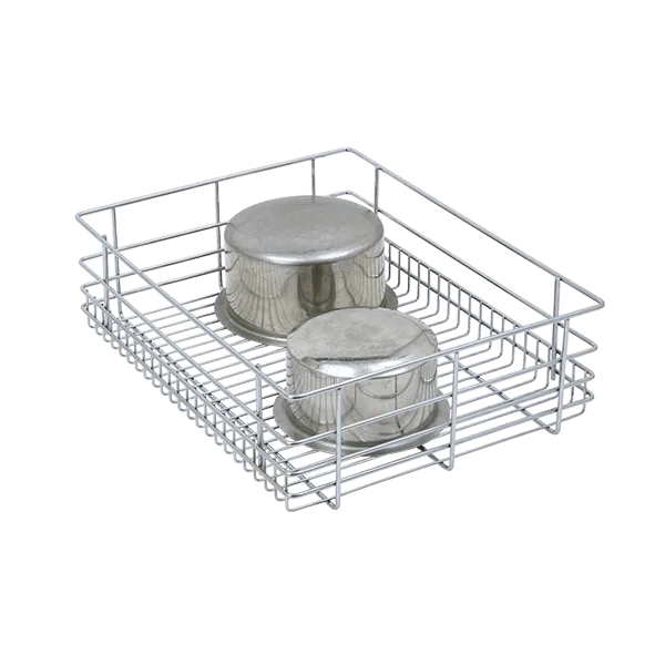 PLAIN DRAWER BASKET (6″ HEIGHT X 21″ WIDTH X 20″ DEPTH) 6MM WIRE STAINLESS STEEL