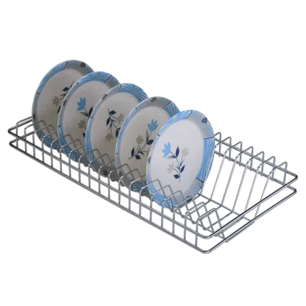 STAINLESS STEEL PLATE RACK (4″ HEIGHT X 10″ WIDTH X 32″ DEPTH)