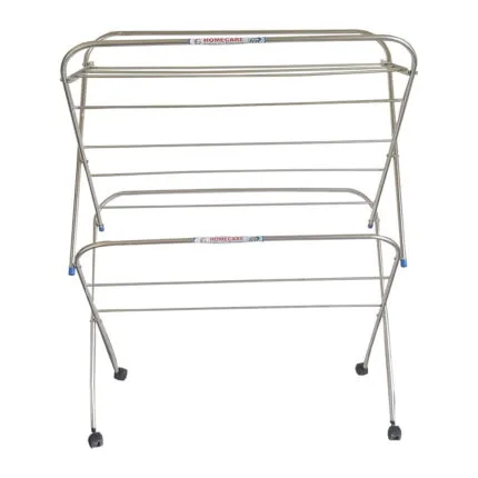 Homecare Stainless Steel Cloth Drying Stand with wheel