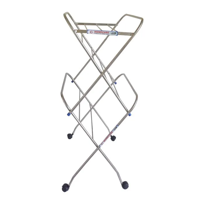 Homecare Stainless Steel Cloth Drying Stand with wheel